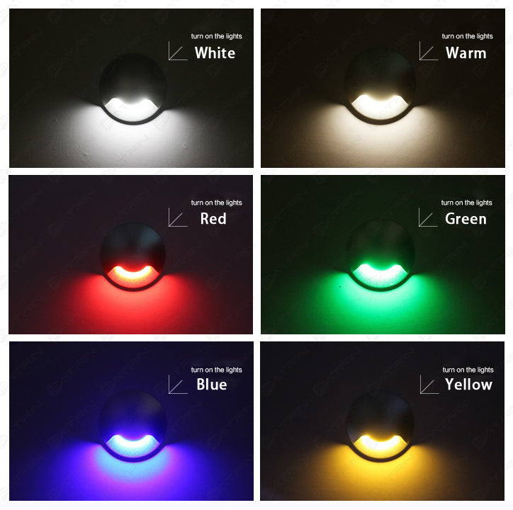 DC 12V/24V LED In Ground Lights Outdoor Landscape Lights IP67 Waterproof Round Well Lights for Driveway Garden Lights