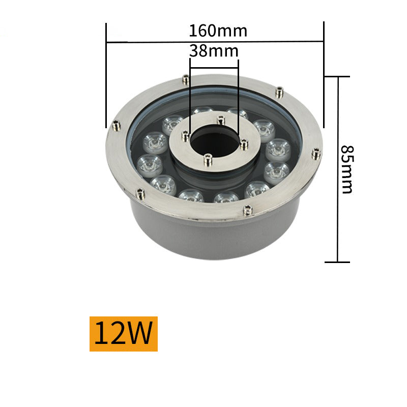 Landscape Ring LED Stainless Steel Underwater Fountain Light IP68