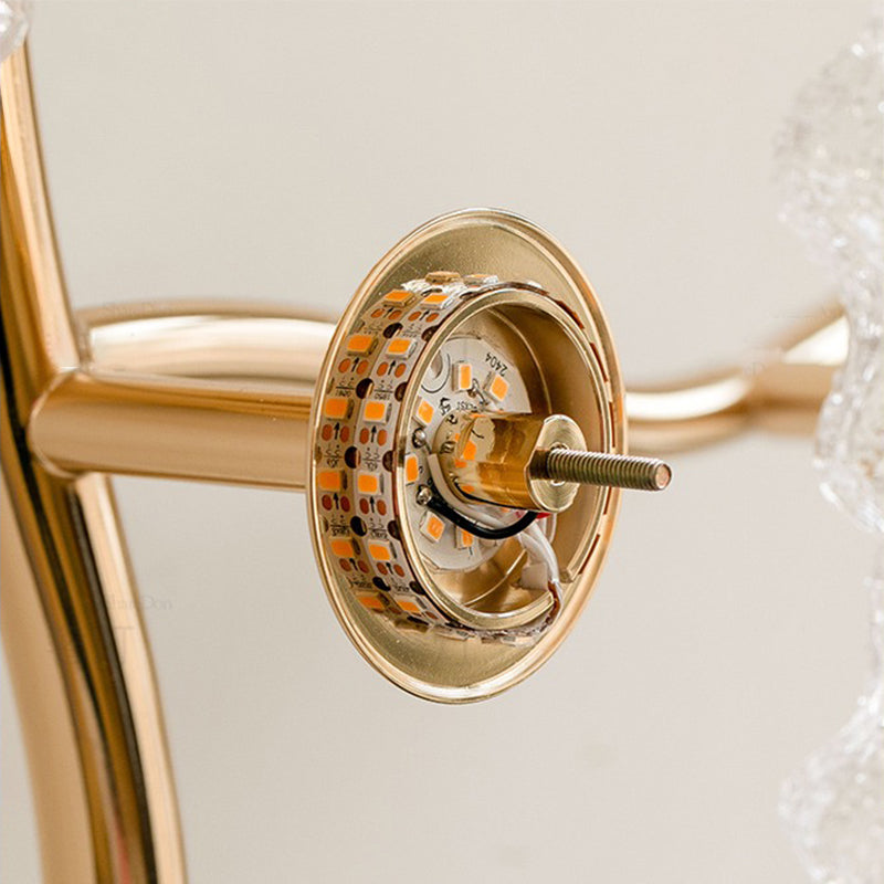 Glass wall lamp creative design flower lamp