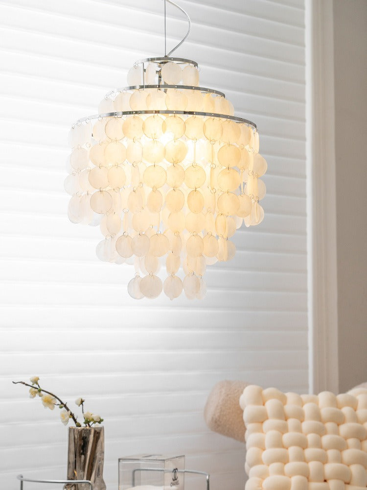 Elegant shell chandelier for bedroom living room and dining room