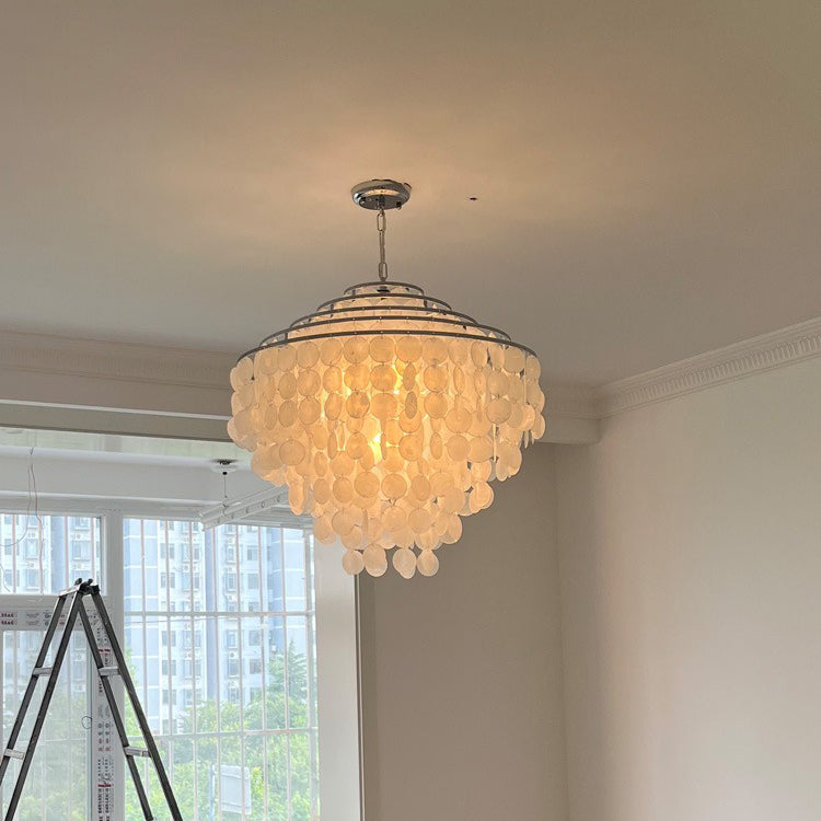 Elegant shell chandelier for bedroom living room and dining room