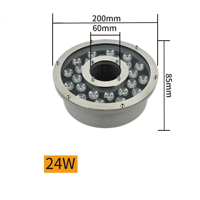 Landscape Ring LED Stainless Steel Underwater Fountain Light IP68