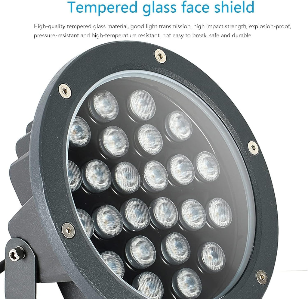 Outdoor LED Floodlights Patio Spotlight Lamp Rotatable Round Garden Landscape Light for The Lawn Hotel