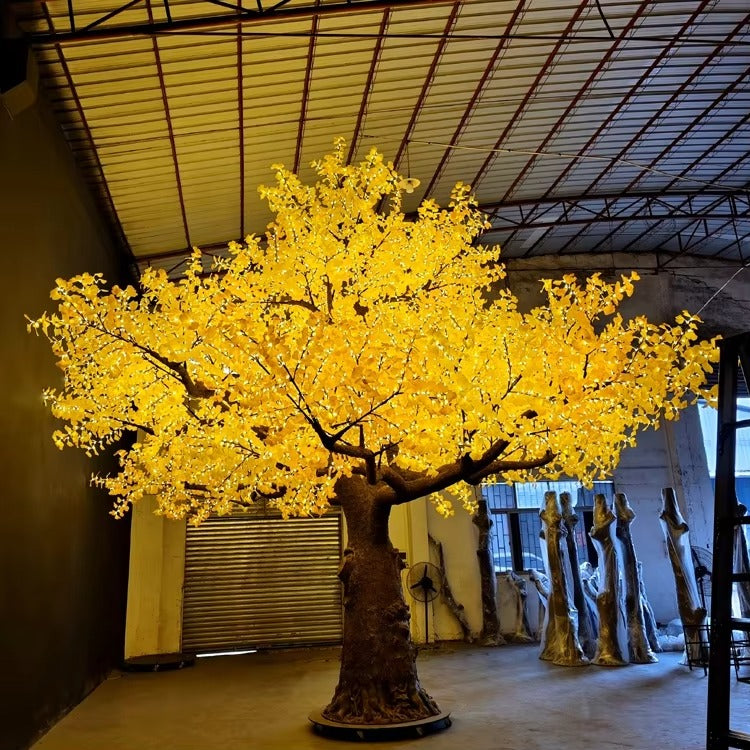 LED super high simulation ginkgo tree light,Height: 6m(20ft)