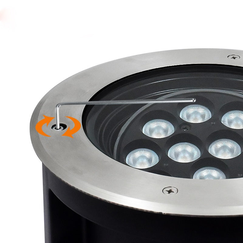 24V 12V Adjustable Angle IP68 Waterproof LED Underground Light in Ground Garden Path Floor Buried Yard Spot Landscape