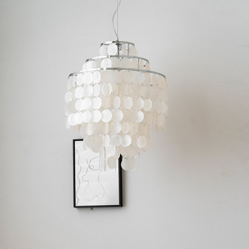 Elegant shell chandelier for bedroom living room and dining room
