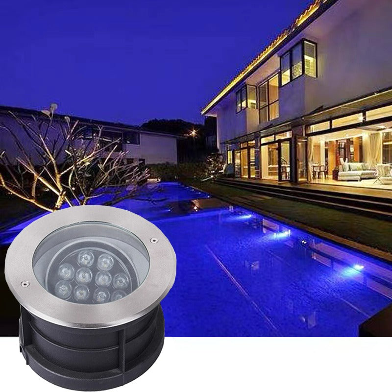 24V 12V Adjustable Angle IP68 Waterproof LED Underground Light in Ground Garden Path Floor Buried Yard Spot Landscape