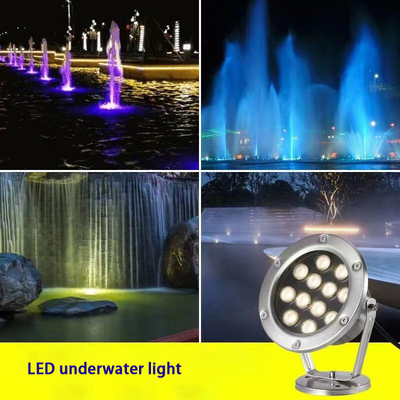 3W/6W/9W/12W/15W/18W/24W/36W Stainless steel LED Underwater Light IP68