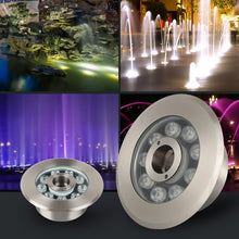 Load image into Gallery viewer, Stainless steel shell LED fountain light underwater light
