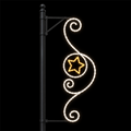 Outdoor Gold Scroll Star LED Motif Light