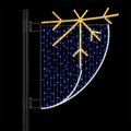 Outdoor Gold Snowflake Blue Curtain LED Motif Light