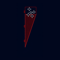 Outdoor red sparkle banner street pole LED motif light