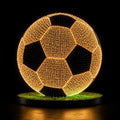 3D LED football light sculpture for fan zones and plazas