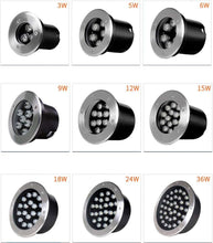 Load image into Gallery viewer, 12V Low Voltage Landscape Lights IP68 Waterproof Buried Lights Underwater Lights Fountai
