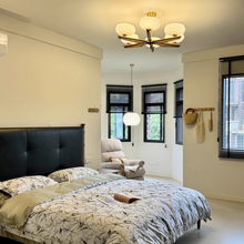 Load image into Gallery viewer, Hall Light Bedroom Light LED 8-Light Glass Chandelier Gold
