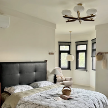 Load image into Gallery viewer, Hall Light Bedroom Light LED 8-Light Glass Chandelier Gold

