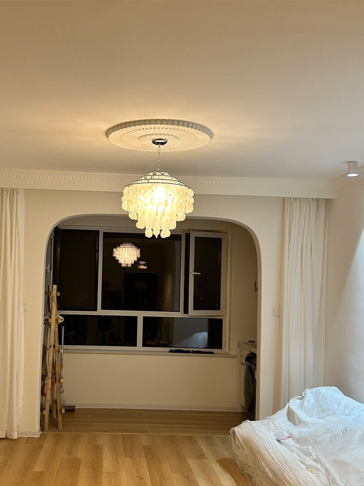 Elegant shell chandelier for bedroom living room and dining room