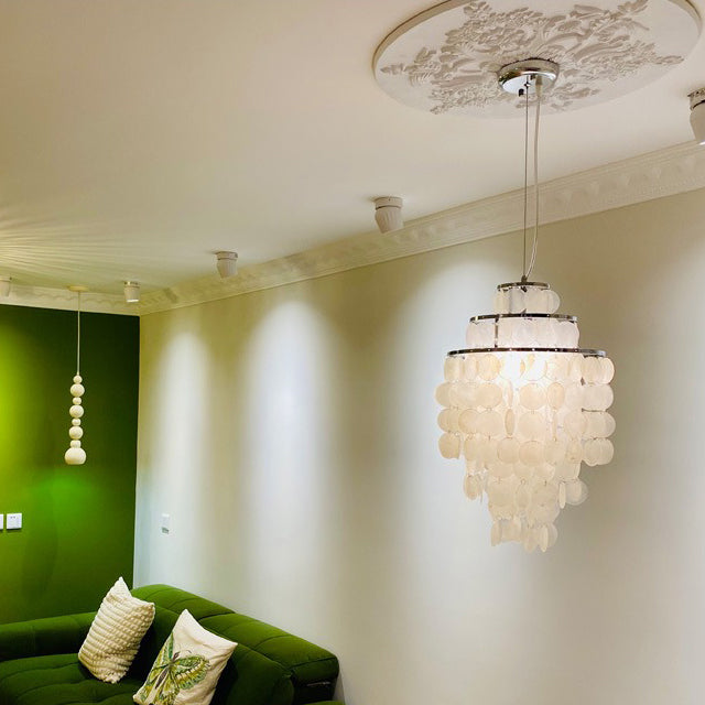 Elegant shell chandelier for bedroom living room and dining room