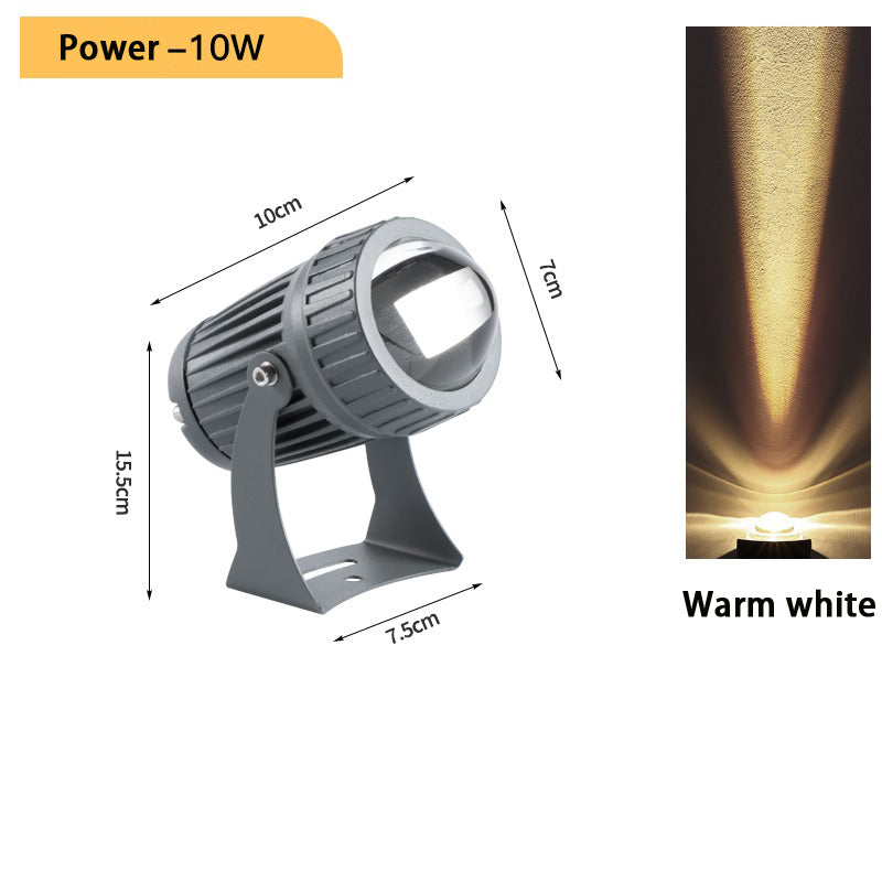 12V 24V LED spotlight outdoor 10W searchlight LED exterior wall floodlight