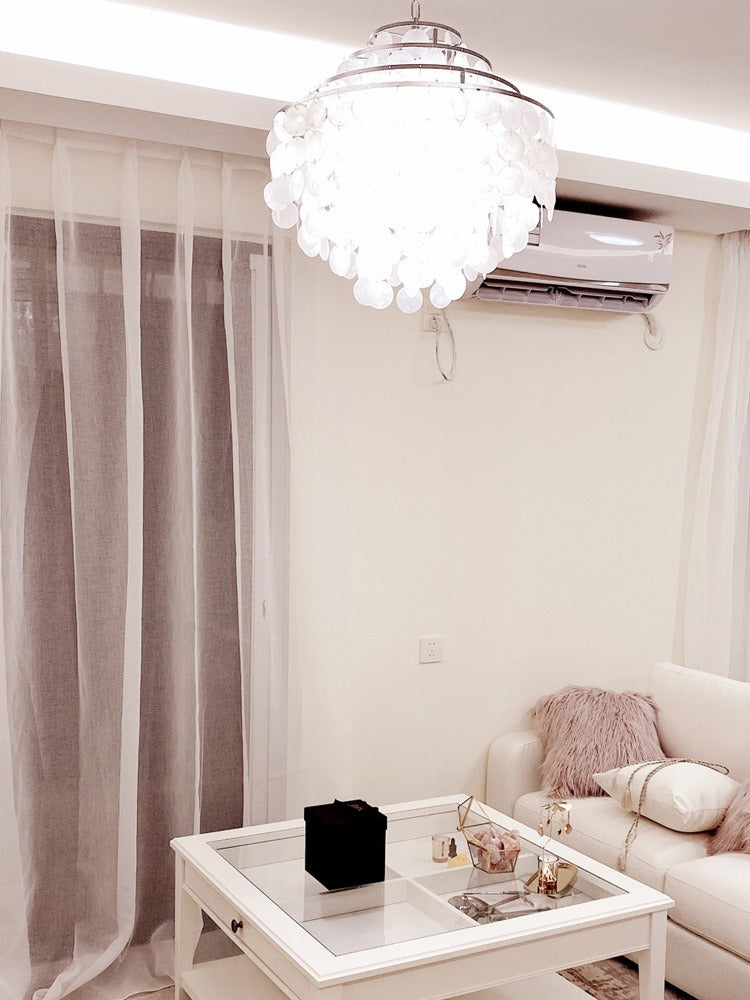 Elegant shell chandelier for bedroom living room and dining room