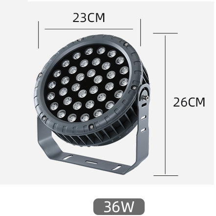 DC 24V LED round floodlight spotlight outdoor waterproof landscape lighting
