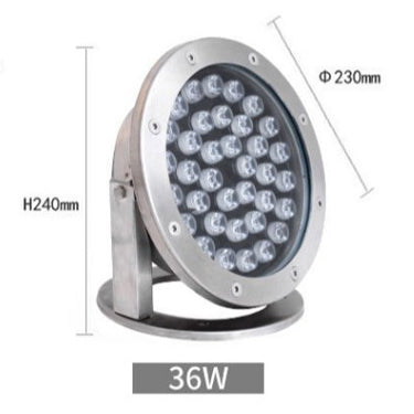 3W/6W/9W/12W/15W/18W/24W/36W Stainless steel LED Underwater Light IP68