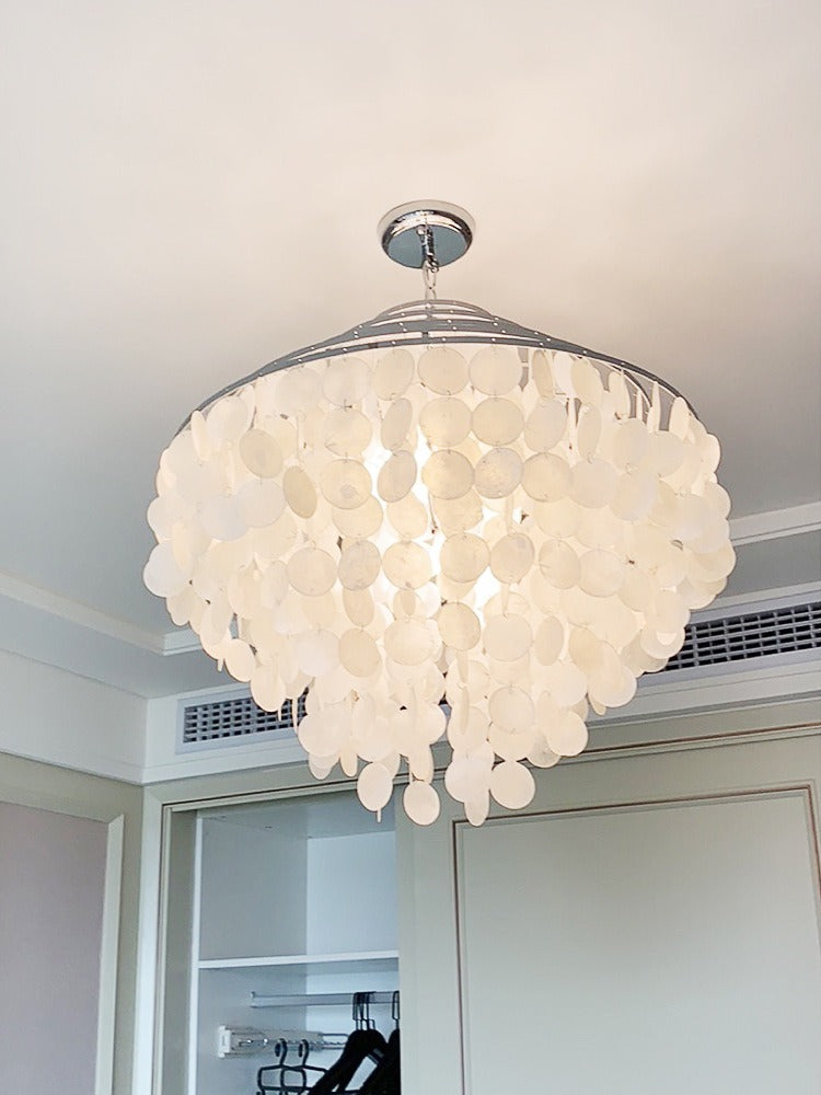 Elegant shell chandelier for bedroom living room and dining room