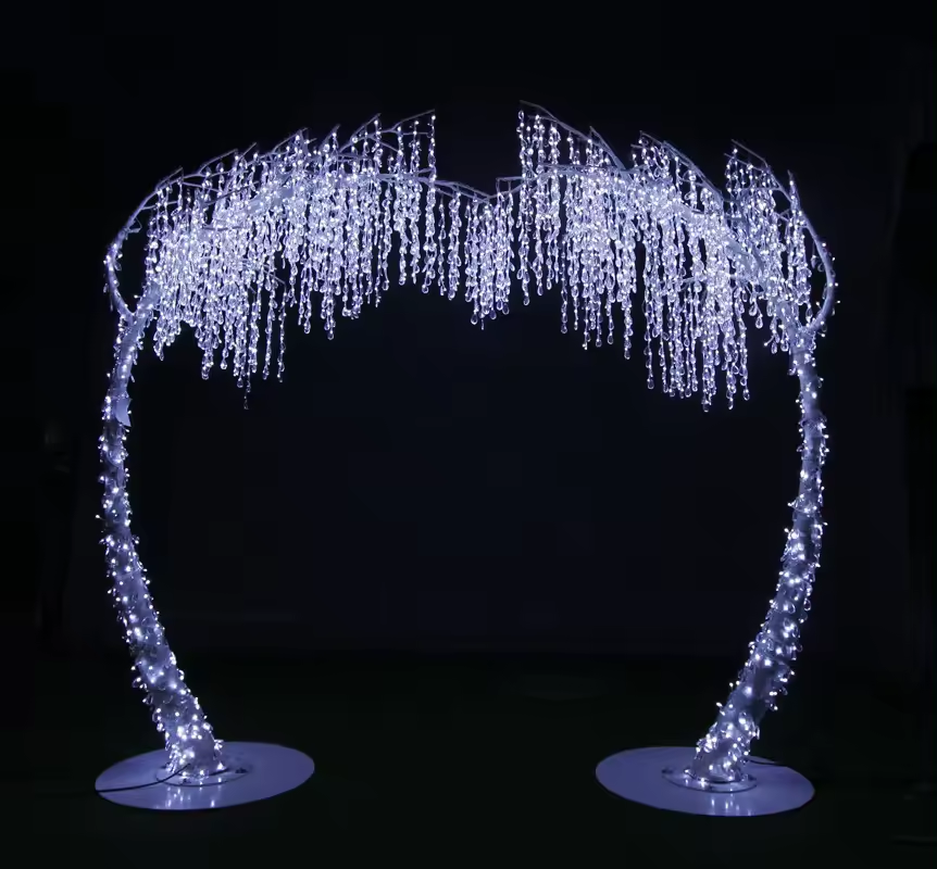 Arch Wedding Decorative Lights LED crystal light Height: 3m(9.84ft)