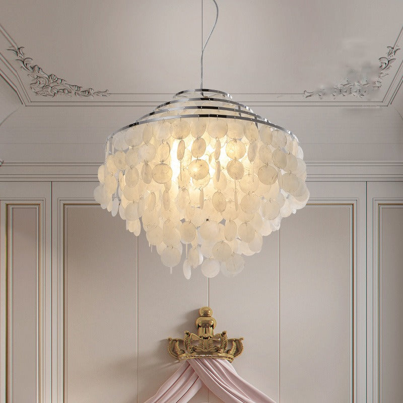 Elegant shell chandelier for bedroom living room and dining room