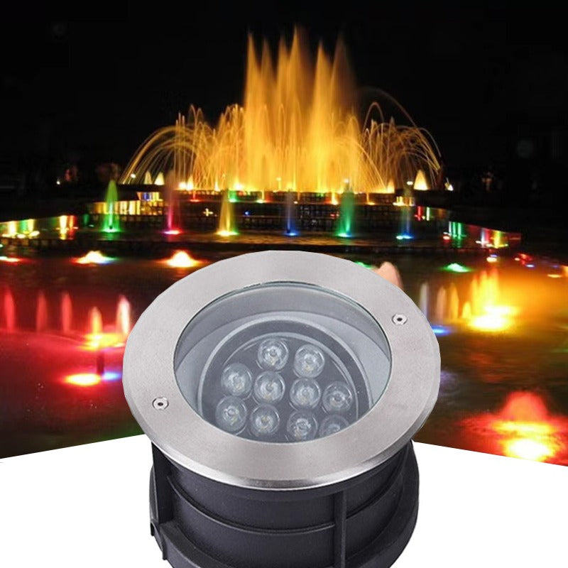 24V 12V Adjustable Angle IP68 Waterproof LED Underground Light in Ground Garden Path Floor Buried Yard Spot Landscape