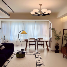 Load image into Gallery viewer, Hall Light Bedroom Light LED 8-Light Glass Chandelier Black
