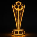 3m Outdoor LED Football Trophy Decoration Light for Soccer Event Displays
