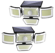 Load image into Gallery viewer, Solar powered outdoor courtyard landscape wall lamp, human sensing 278LED
