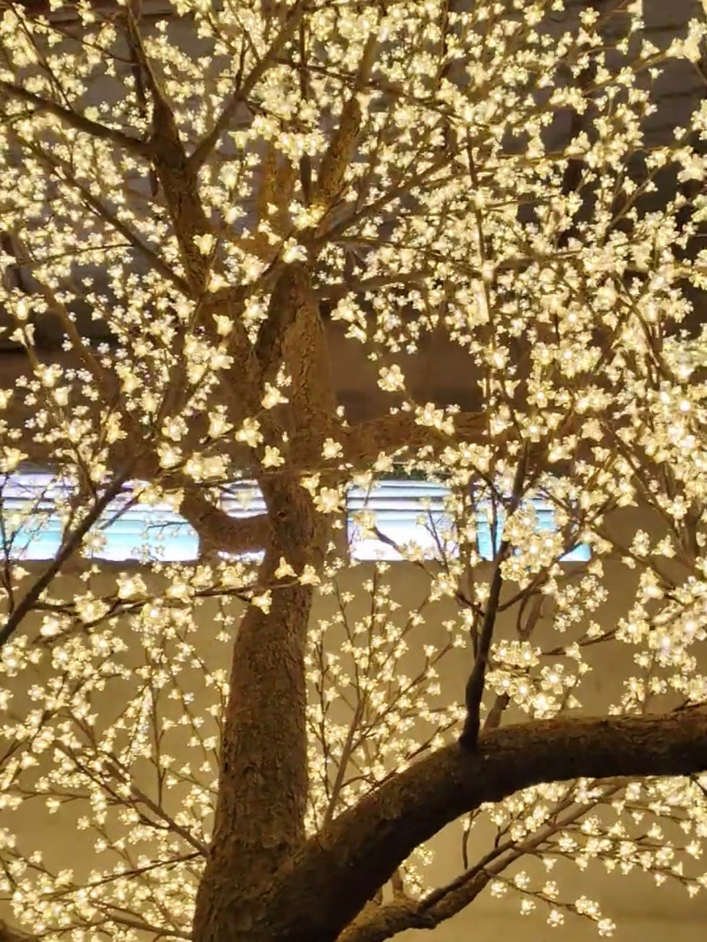 LED High simulation Cherry Blossom Tree lights Outdoor lighted trees,Height: 4.5m(14.76ft)