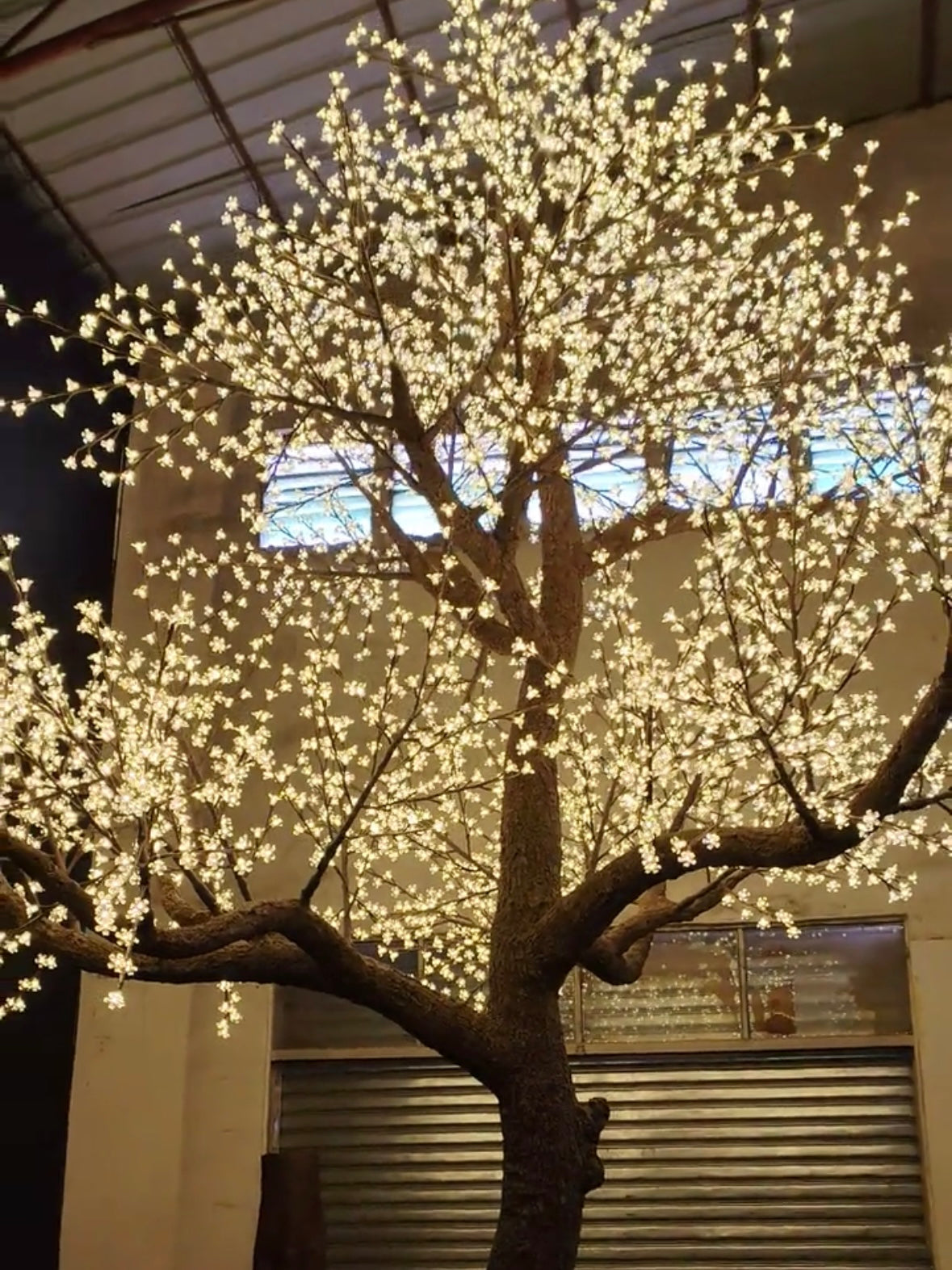 LED High simulation Cherry Blossom Tree lights Outdoor lighted trees,Height: 4.5m(14.76ft)