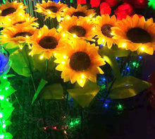 Load image into Gallery viewer, LED Sunflower Light Outdoor Waterproof Decoration Light for Lawn Decoration 10pcs
