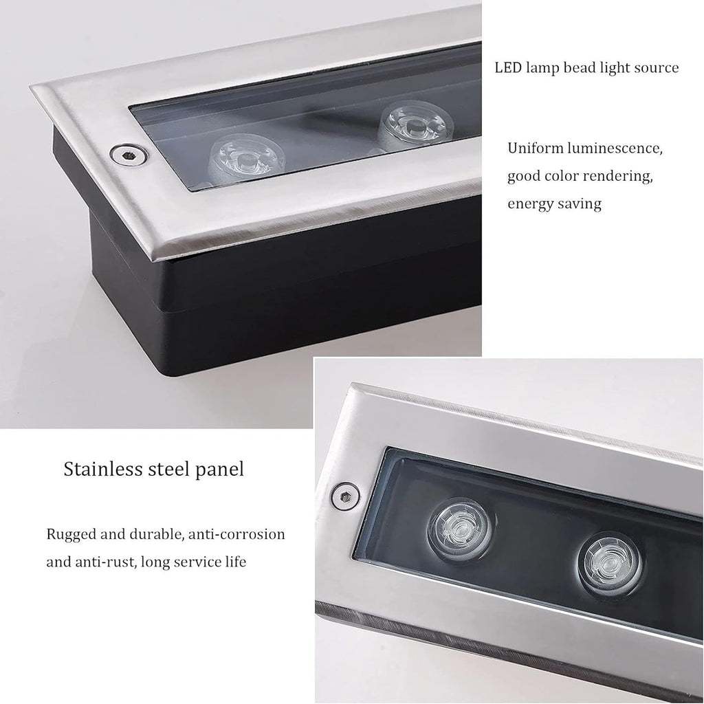 DC24V Outdoor Buried Lights Underground Recessed Landscape Lights Long Strip Light