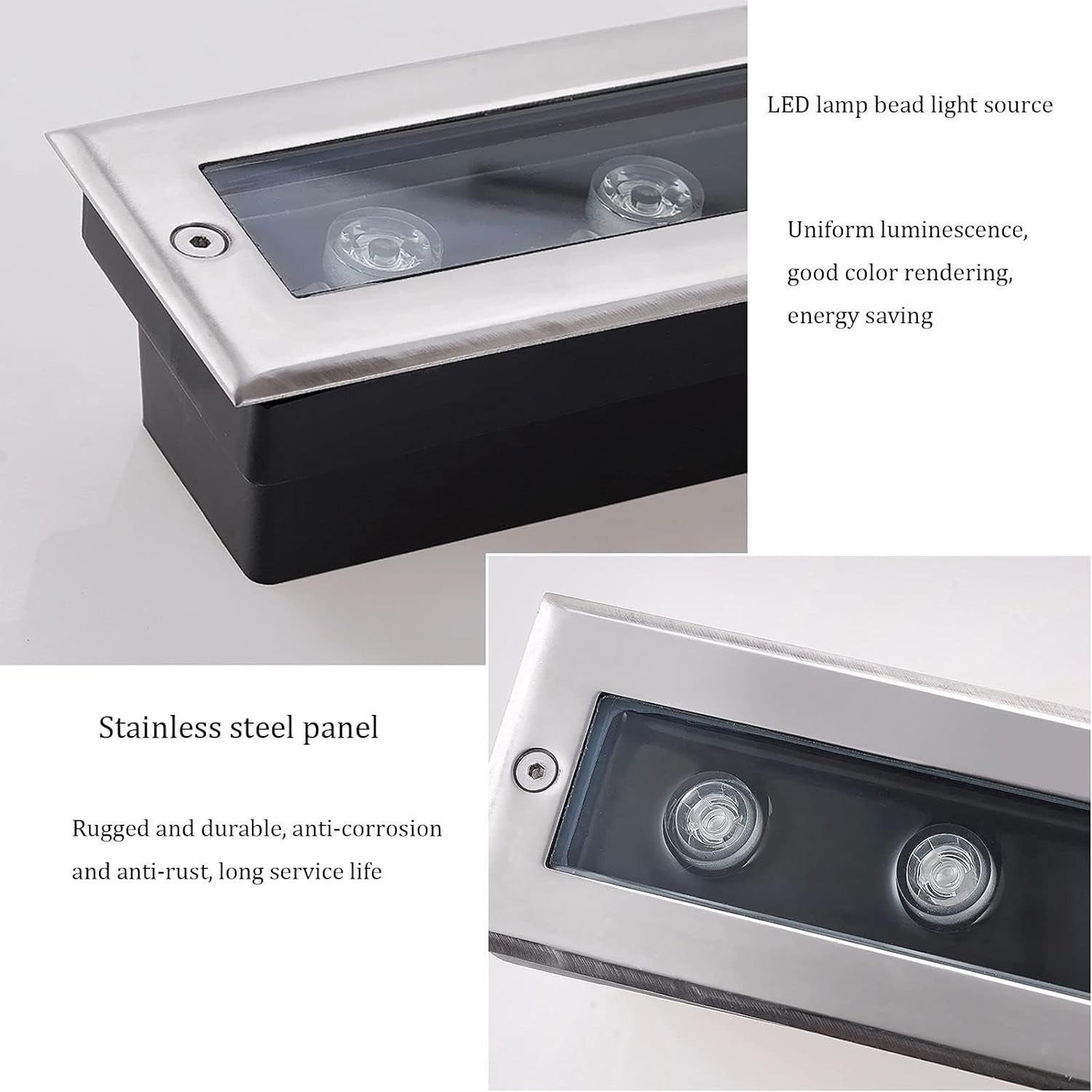 DC24V Outdoor Buried Lights Underground Recessed Landscape Lights Long Strip Light