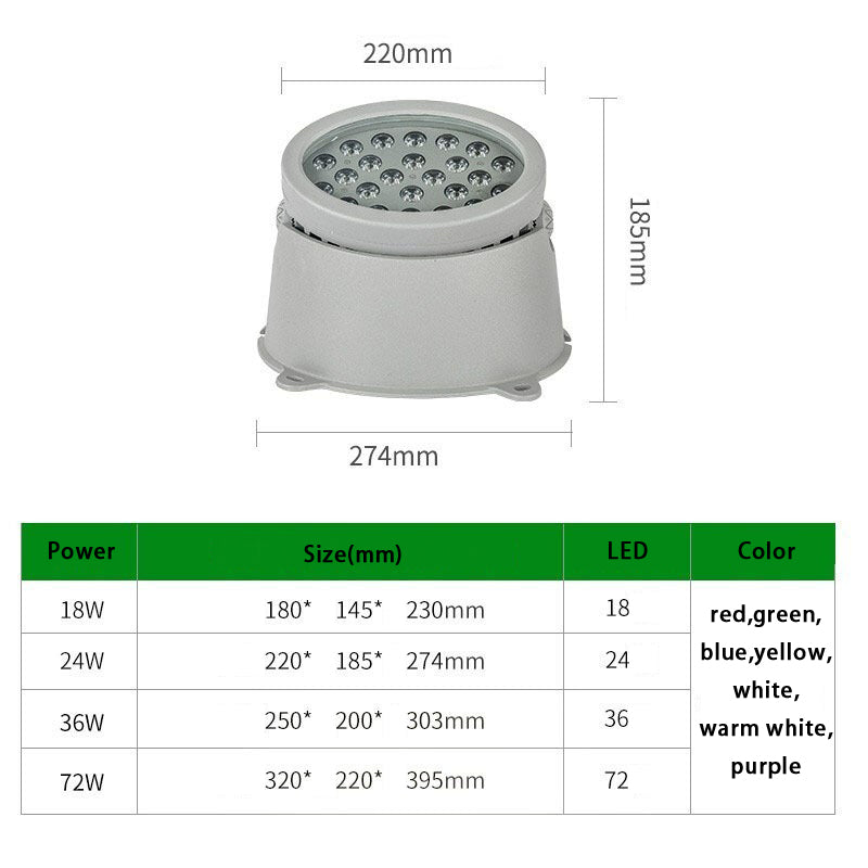 DC 24V LED building wall washer floodlight