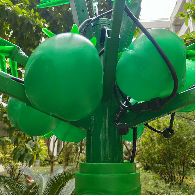 LED palm/coconut tree light components for contractors, supports canopy-only replacement and maintenance spare parts