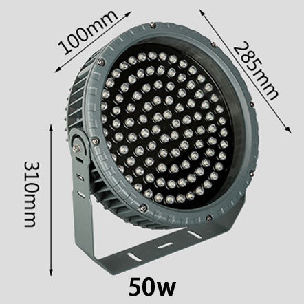 AC 85-265V LED round floodlight spotlight outdoor waterproof landscape lighting