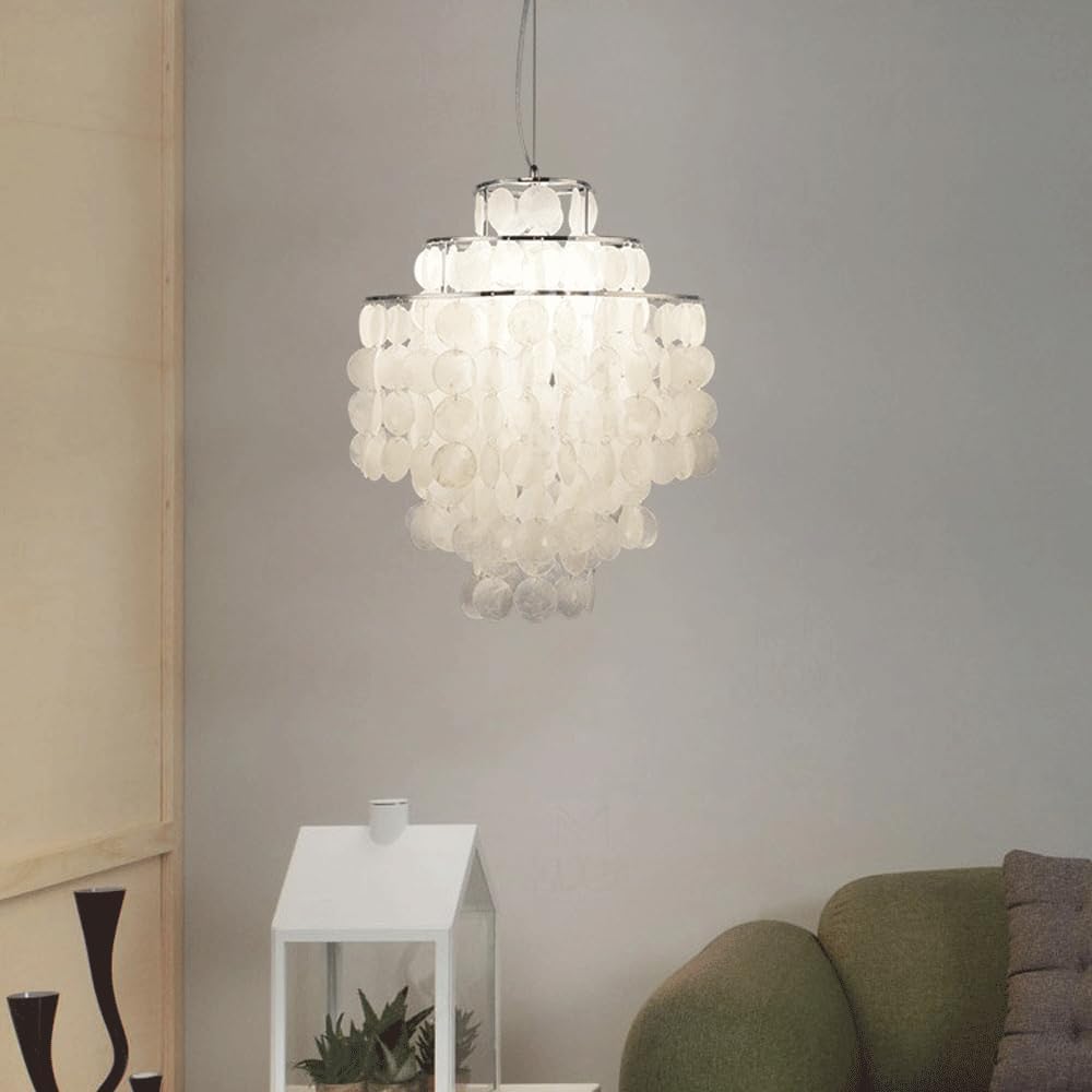 Elegant shell chandelier for bedroom living room and dining room