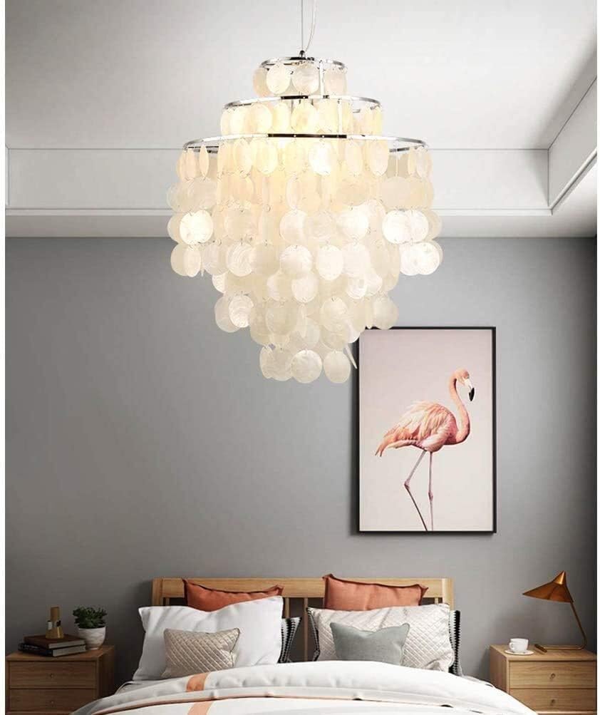 Elegant shell chandelier for bedroom living room and dining room