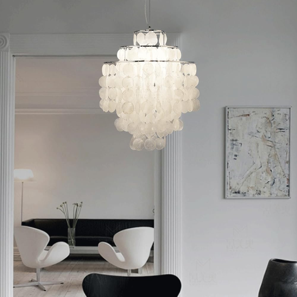 Elegant shell chandelier for bedroom living room and dining room