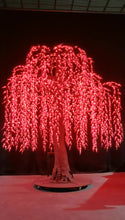 Load image into Gallery viewer, DMX512 smart controlled Multi color large outdoor LED willow tree lights 11ft (3.5m)
