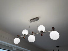 Load image into Gallery viewer, 5 light 6 light round chandelier restaurant living room room glass ball lamp
