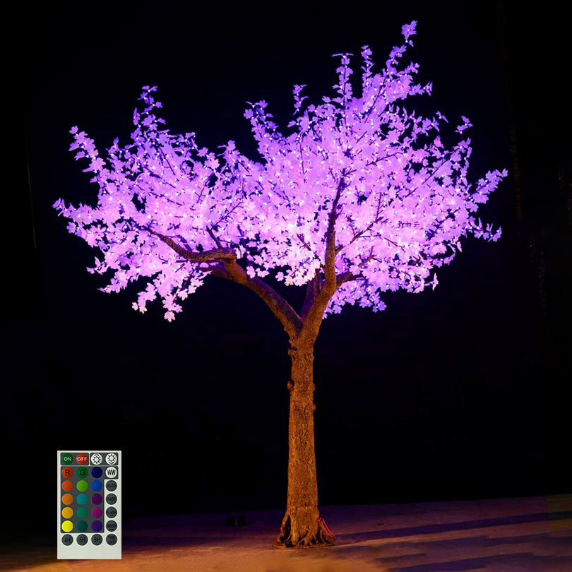 RGBW LED super high simulation maple leaf tree light,Height: 4.1m(13.5ft)