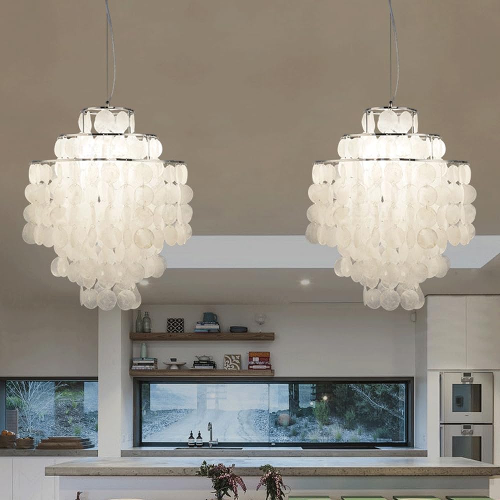 Elegant shell chandelier for bedroom living room and dining room