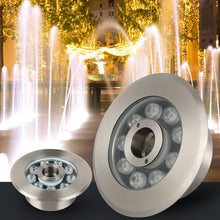 Load image into Gallery viewer, Stainless steel shell LED fountain light underwater light
