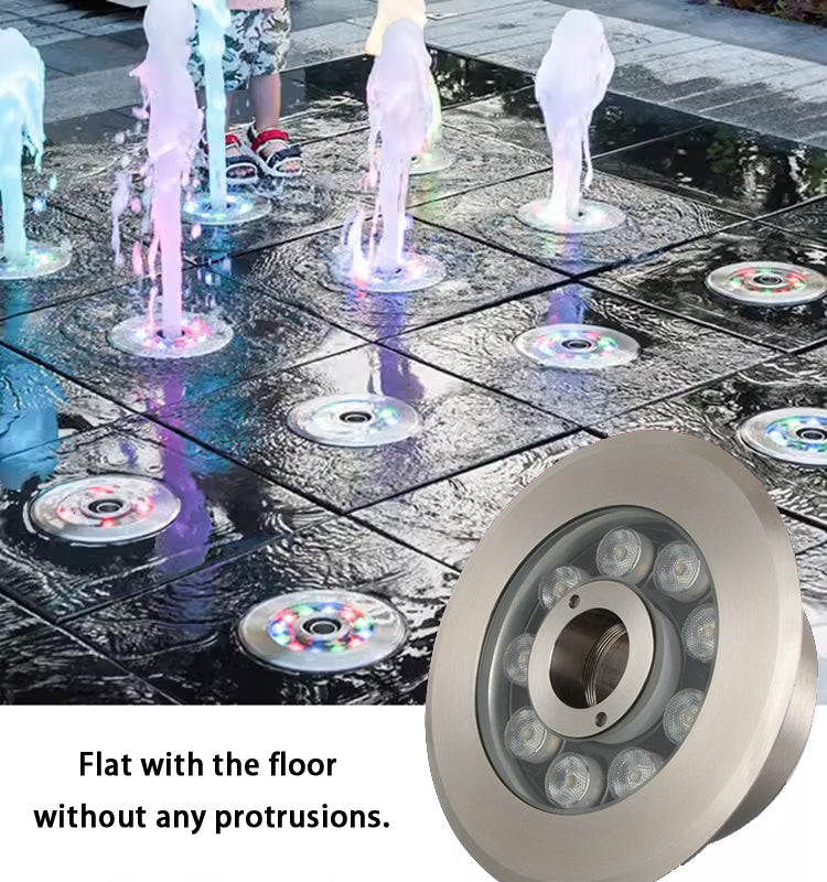Stainless steel shell LED fountain light underwater light – Green tree ...